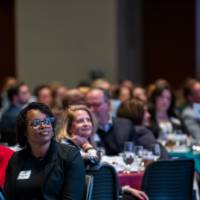 Crowd listening to the 2023 Economic Forecast Event